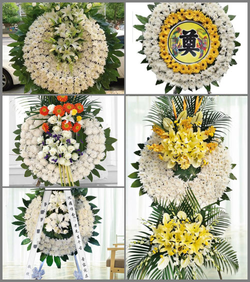 福建龙岩武平县万安乡五里村花圈速递